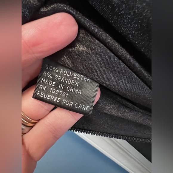 Aidan Mattox Long Halter Jersey Dress.  Black size 6 NWT RHINESTONE ACCENT - Picture 12 of 14